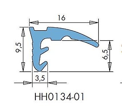 GUARNIZIONE SUPERIORE HH0134- 01 NERO M1